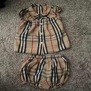 Baby girl Authentic BURBERRY Blouse and Panties